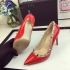 valentino Rockstud Pump patent leather red